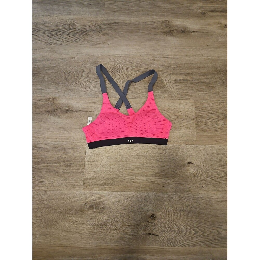 Victoria's Secret VSX Sport Pink Perforated Crossback Sports Bra XS